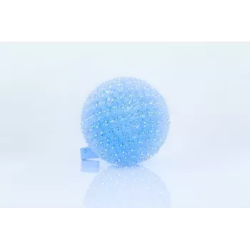 iLike dekoratívna LED guľa so svetlom s kvetmi 300 LED modrá 25 cm