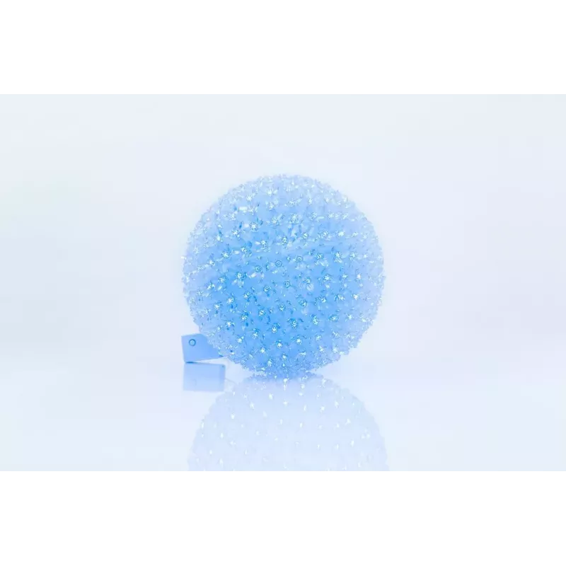 iLike dekoratívna LED guľa so svetlom s kvetmi 300 LED modrá 25 cm