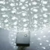 iLike Bumba ar puķēm 466 300LED D-25cm biela dekoratívna LED guľa so svetlom