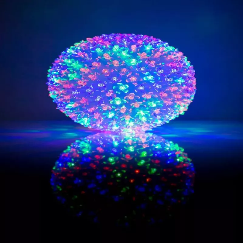 iLike Bumba ar puķēm 466 300LED D-25cm Multi Color dekoratívne LED svietidlo