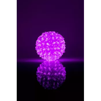 iLike Bumba ar puķēm RS-214 80LED D-13cm fialová dekoratívne LED svietidlo