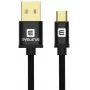 Evelatus dátový kábel Micro USB EDC02 Dual Side Gold Plated Connectors čierny