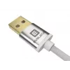 Evelatus univerzálny dátový kábel Micro USB EDC02 Dual Side Gold Plated Connectors biely