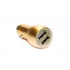 Evelatus ECC01 GOLD nabíjačka do auta 2 USB porty 3.1A s nerezovým núdzovým nástrojom zlatá