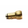 Evelatus ECC01 GOLD nabíjačka do auta 2 USB porty 3.1A s nerezovým núdzovým nástrojom zlatá