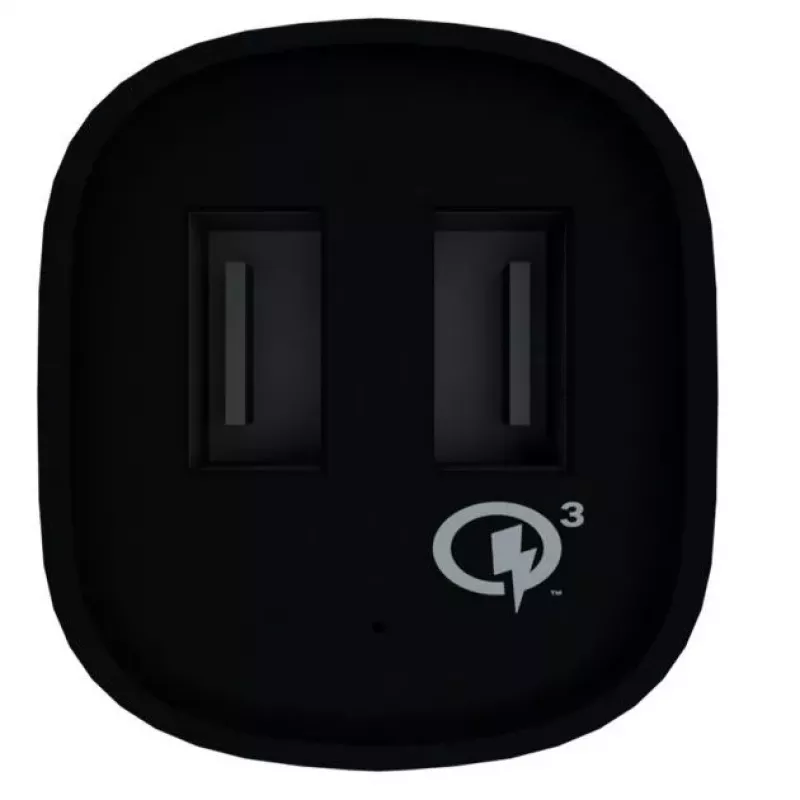 Evelatus rýchla nabíjačka do auta QCC02 čierna