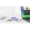 Evelatus USB C na USB C silikónový kábel 0,2M sivý