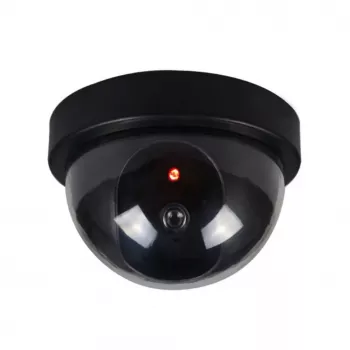 iWear SC1 atrapa bezpečnostná kamera vonkajšia fake CCTV s blikajúcim červeným svetlom 2x AA batéria
