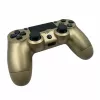GameBox P4 bezdrôtový vibračný Bluetooth ovládač pre PlayStation 4 / PC / TV / TV Box zlatý