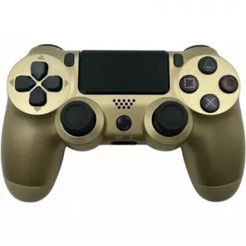 GameBox P4 bezdrôtový vibračný Bluetooth ovládač pre PlayStation 4 / PC / TV / TV Box zlatá