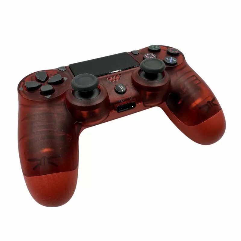 GameBox P4 bezdrôtový vibračný Bluetooth ovládač pre PlayStation 4 / PC / TV / TV Box transparentná