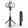 Elight S3L 3in1 LED svetlo selfie-stick a video-webcall statív až 68 cm so spúšťou čierna