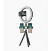 Elight O1 Flexi Tripod stojan 30cm + 10 palcov LED Ring s káblovým diaľkovým ovládačom a telefónom / 3/4 skrutkovým uchytením čierna