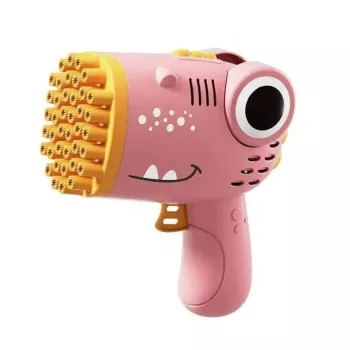 iLike Bubble Gun 40-otvorová bublinková pištoľ s držiakom na fľašu pre detské párty v interiéri a hry vonku