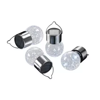 Elight Garden Decor solárna IP65 LED Solo lampión závesný v tvare hrušky (9x6cm) so senzorom súmraku