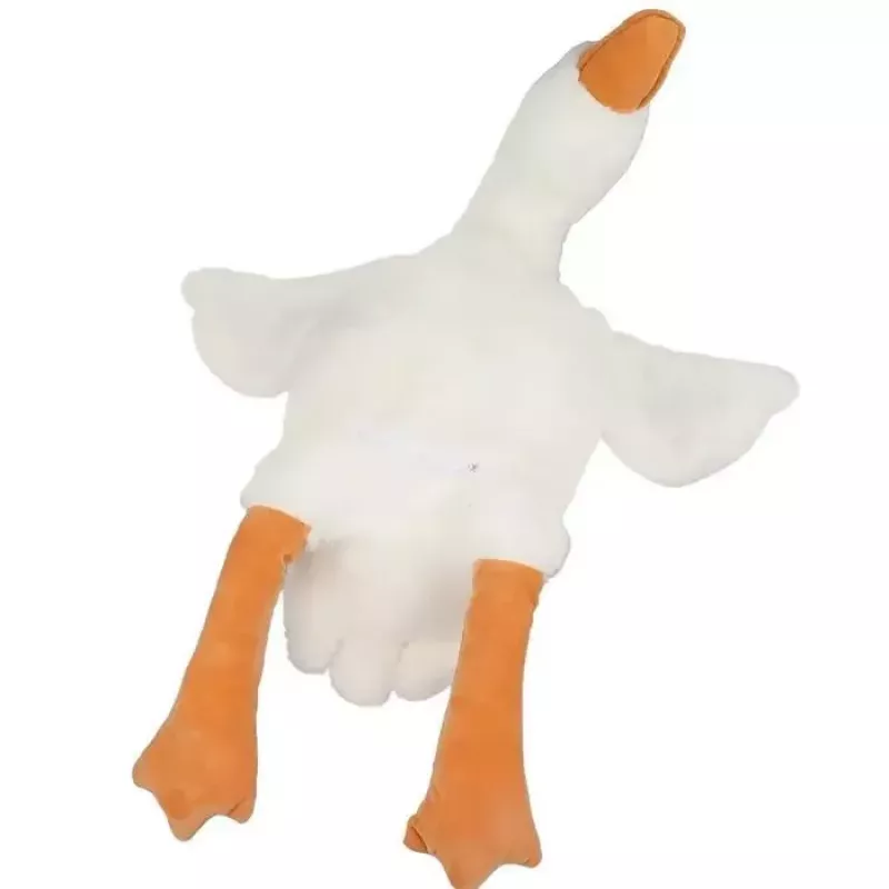 Kiddyz plyšová hus 50cm mäkký zvierací vankúš v plochej polohe roztomilá dekoratívna hračka