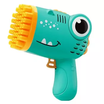 Kiddyz Bubble Gun 40 otvorov bublinková pištoľ s držiakom na fľašu pre detské párty v interiéri a hry vonku