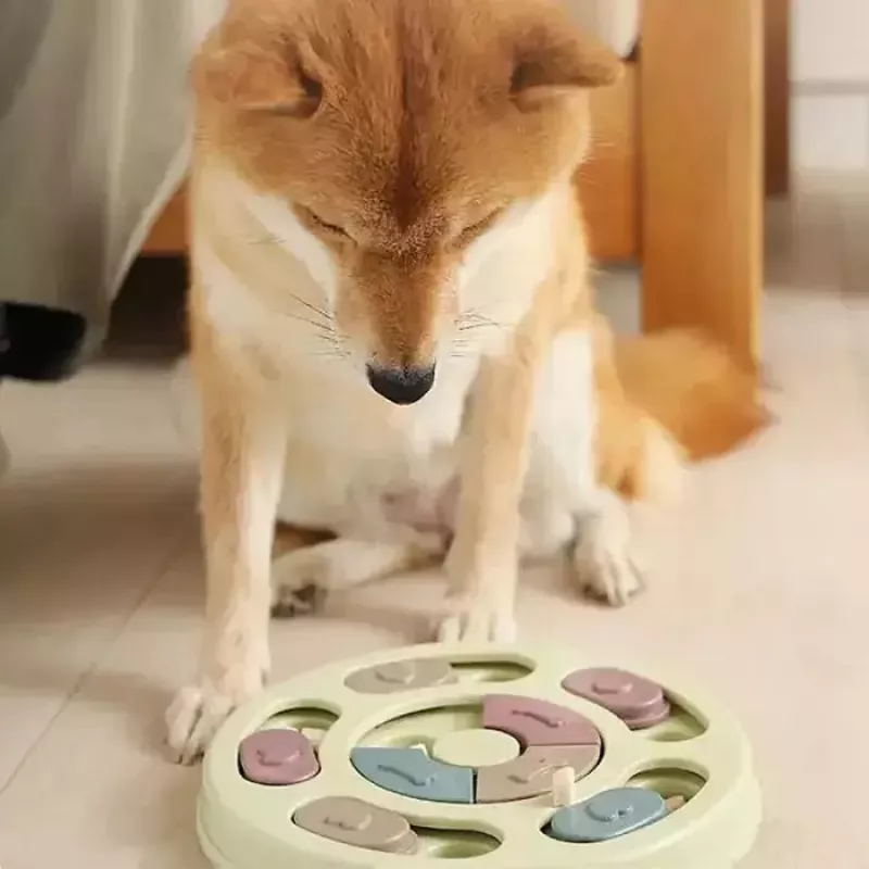 iLike puzzle kŕmidlo pre psov diam. 24 cm interaktívna hračka na pomalé jedenie tréningová hra viacfarebná