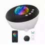 Elight J1 Aurora projektor s atmosférickými zvukmi a Bluetooth reproduktorom, Smart Wi-Fi Bluetooth App ovládanie, biely