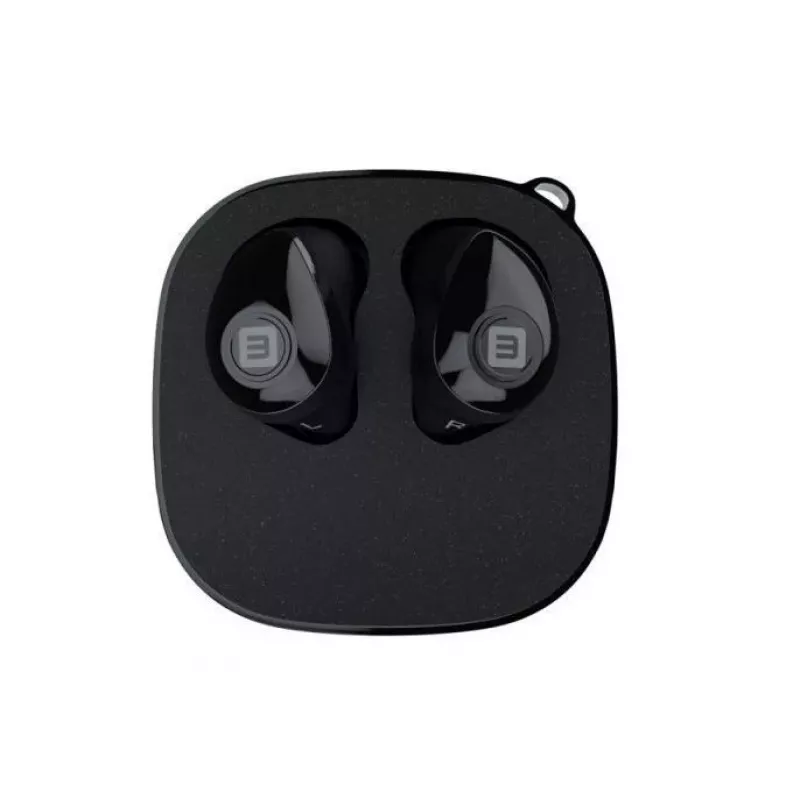 EVELATUS EBE01BK True Wireless Stereo In-Ear Bluetooth 5.0 slúchadlá s nabíjacím puzdrom, IPX4, čierne