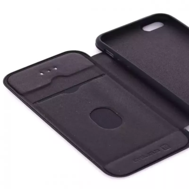 Evelatus Apple iPhone 5/5s/SE knižné puzdro čierne