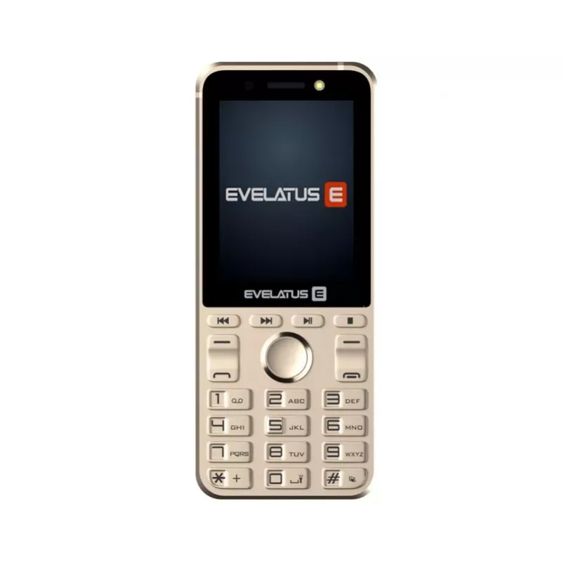 Evelatus Tron GLD tlačidlový telefón Dual SIM, zlatý