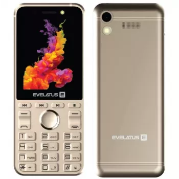 Evelatus Tron GLD tlačidlový telefón Dual SIM, zlatý