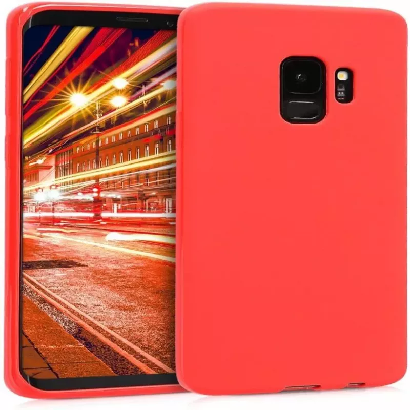 Evelatus Samsung Galaxy S9 Plus Premium Soft Touch silikónové puzdro červené