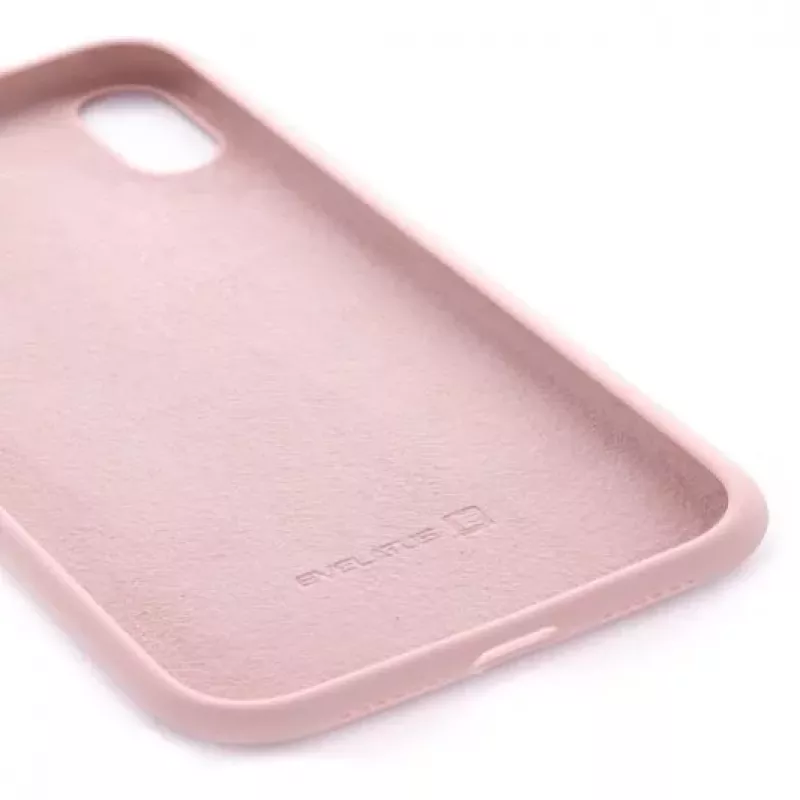 Evelatus Apple iPhone XS Premium Soft Touch silikónové puzdro Pink Sand