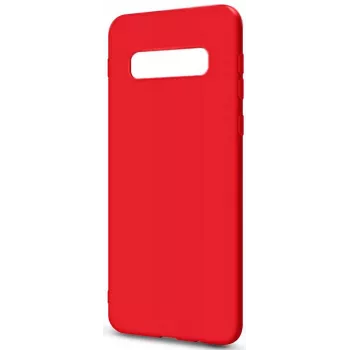 Evelatus Samsung Galaxy S10 Plus Premium Soft Touch Silicone Case červená