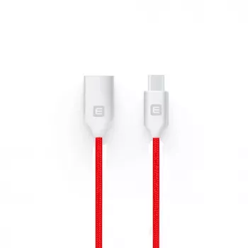 Evelatus Micro-USB kábel EDC04 červený 1 m