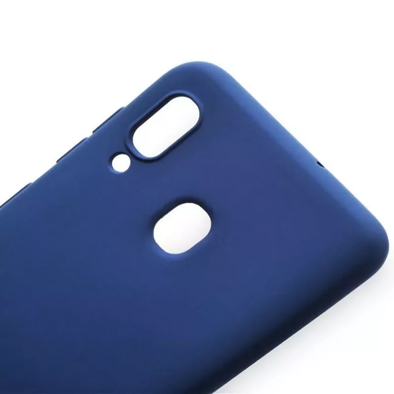 Evelatus Samsung Galaxy A20 puzdro s viečkom tmavomodré