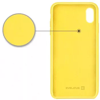 Evelatus Apple iPhone XR prémiové silikónové puzdro Soft Touch Light Yellow