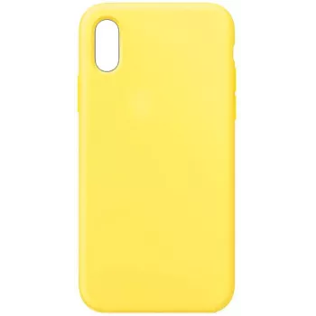Evelatus Apple iPhone XR prémiové silikónové puzdro Soft Touch Light Yellow
