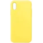 Evelatus Apple iPhone XR prémiové silikónové puzdro Soft Touch Light Yellow