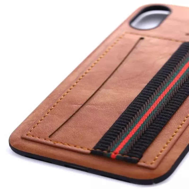 Evelatus Apple iPhone X Cubit hnedé zadné puzdro