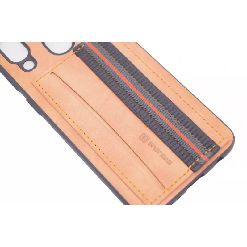 Evelatus Samsung Galaxy A40 Cubit plastové hnedé zadné puzdro