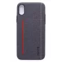 Evelatus zadné puzdro z tekutého silikónu pre Apple iPhone X / XS - čierne