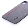 Evelatus Apple iPhone X 6127 sivé zadné puzdro z tekutého silikónu