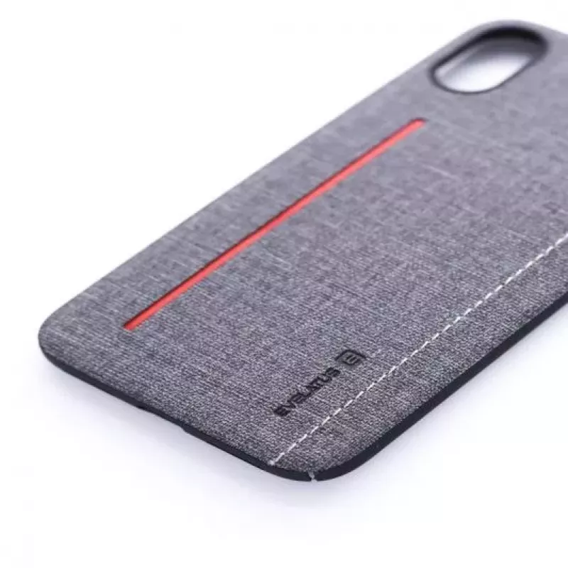 Evelatus Apple iPhone X 6127 sivé zadné puzdro z tekutého silikónu