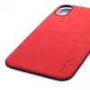 Evelatus Apple iPhone X Velvet červené zadné puzdro