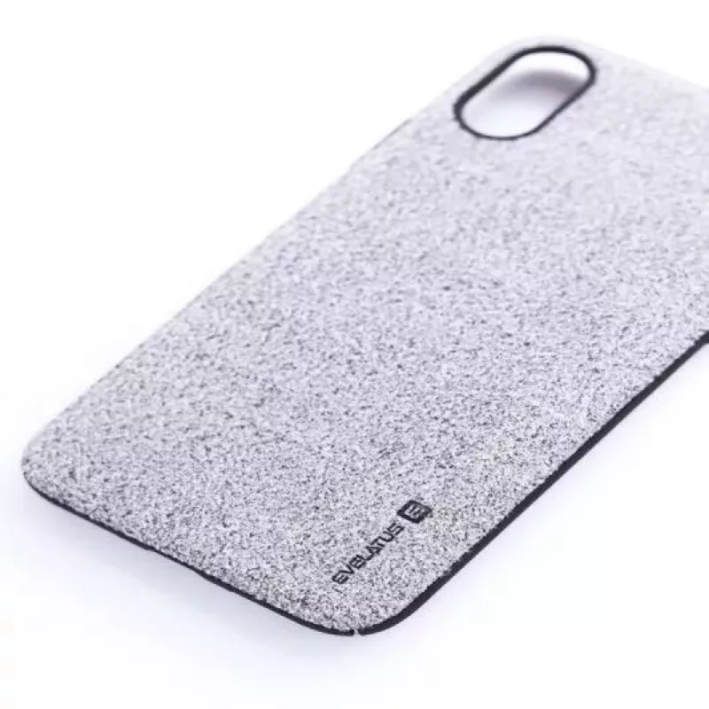 Evelatus Apple iPhone X / XS Velvet Brown tekutý silikónový kryt zadnej strany
