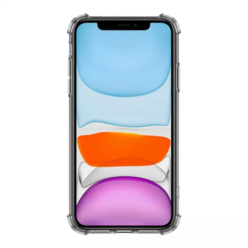 Evelatus Apple iPhone 11 Military Shockproof silikónové puzdro TPU transparentná