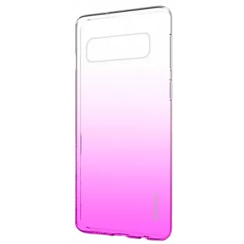 Evelatus Samsung Galaxy S10+ Gradient TPU puzdro ružovo-červená