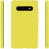 Evelatus Samsung Galaxy S10 Nano silikónové puzdro Soft Touch TPU žltá