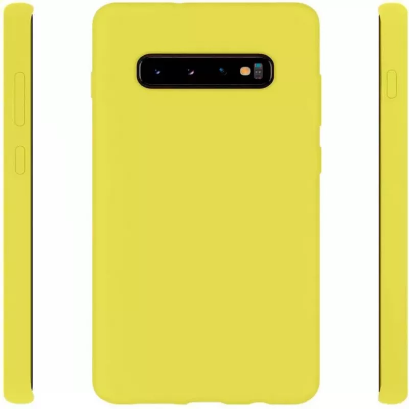 Evelatus Samsung Galaxy S10 Nano silikónové puzdro Soft Touch TPU žltá