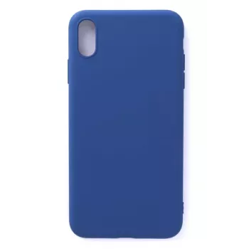 Evelatus Apple iPhone X/Xs Nano silikónové puzdro Soft Touch TPU tmavomodré