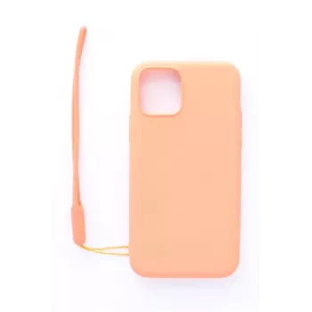 Evelatus Apple iPhone 11 Pro Soft Touch silikónové puzdro s remienkom ružové