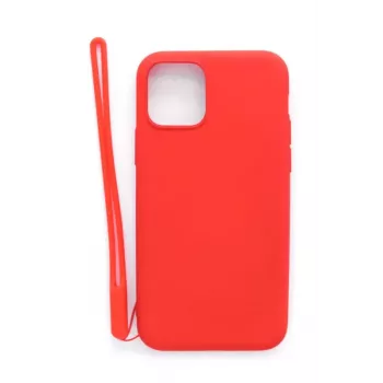 Evelatus Apple iPhone 11 Pro Soft Touch silikónové puzdro s remienkom červené