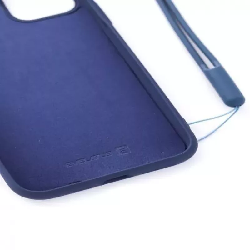 Evelatus Apple iPhone 11 Pro Soft Touch silikónové puzdro s remienkom tmavomodré